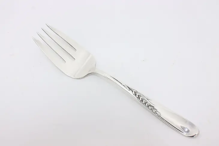 Silver Wheat Reed & Barton Sterling Midcentury Meat Fork #50750