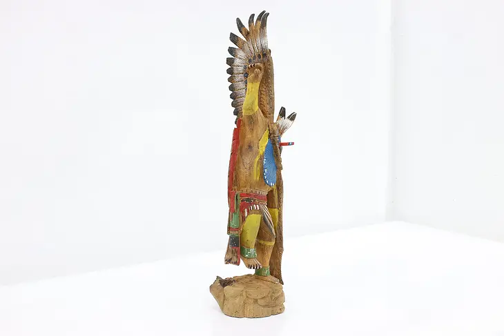 Native American Carved Eagle Dancer Sculpture Valentine #48614