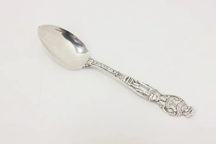 Rhode Island Sterling Silver Antique Souvenir Spoon #50659