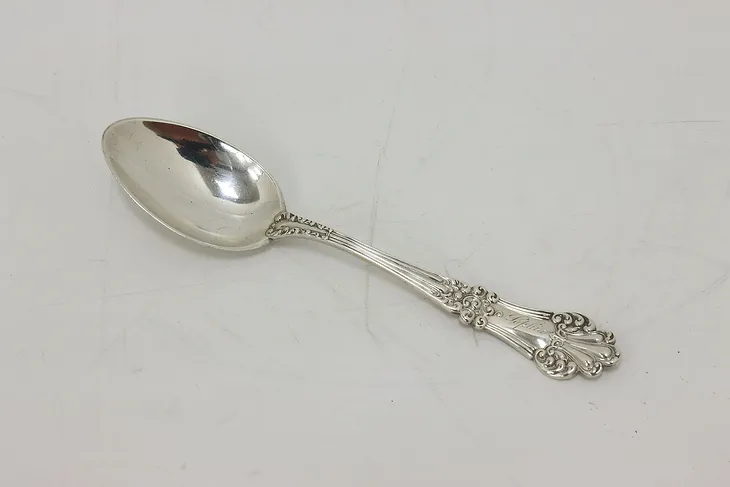 Engraved Sofia Antique Sterling Silver Spoon, Signed #50658