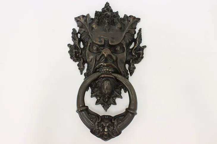 Gothic Design Vintage Bronze Gargoyle Door Knocker #50944