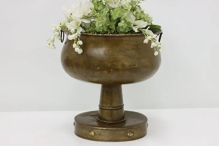 Farmhouse Antique Brass Footbath or Garden Planter #51319