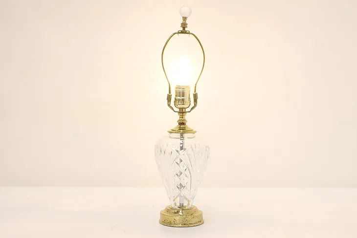 Irish Traditional Vintage Cut Crystal Boudoir Lamp Waterford #48973