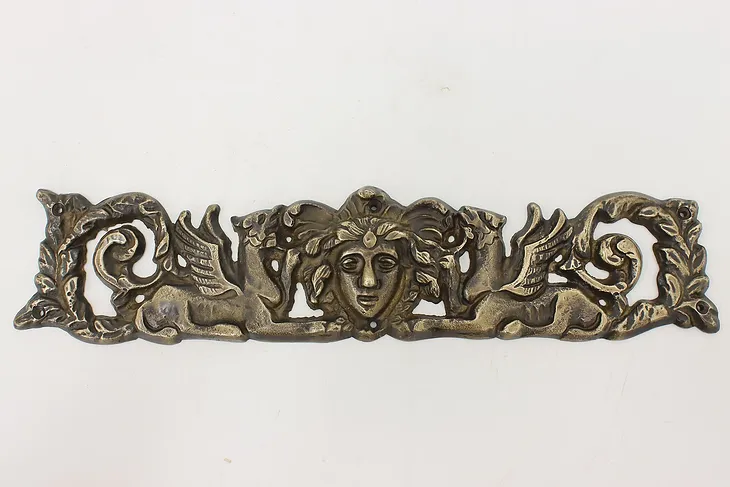 Victorian Antique Bronze Wall Decoration, Griffins #52105