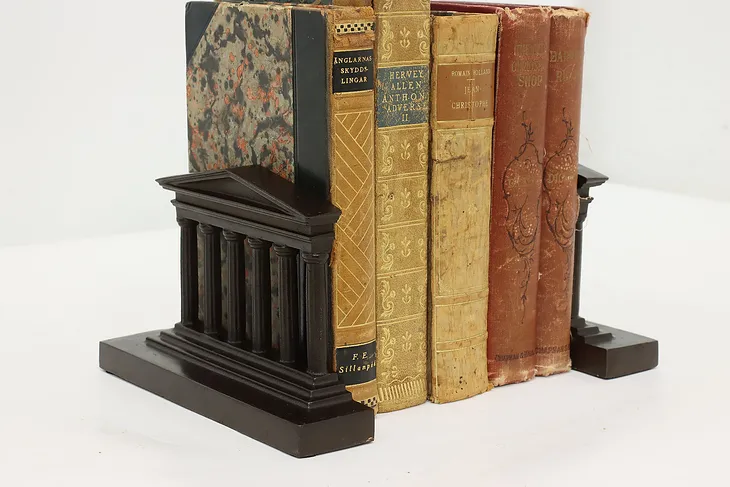 Pair of Vintage Classical Cast Iron Office Library Bookends #51846