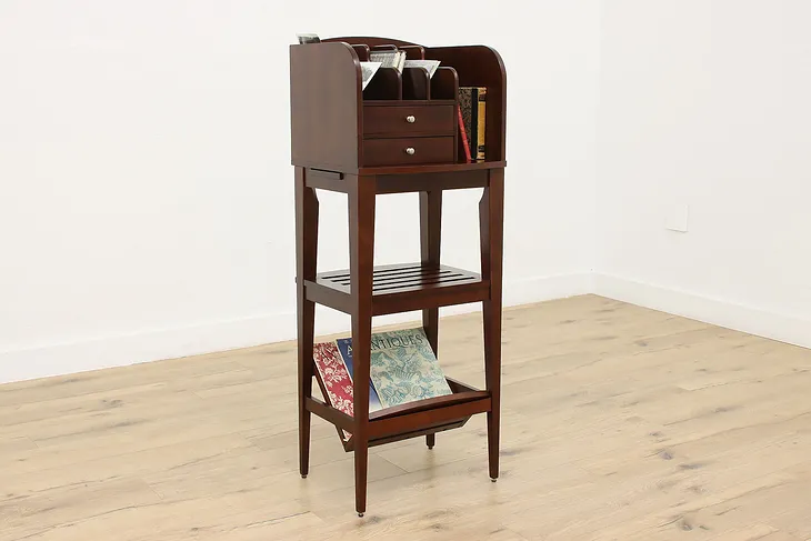 Traditional Vintage Birch Office Library Book Stand Levenger #52549