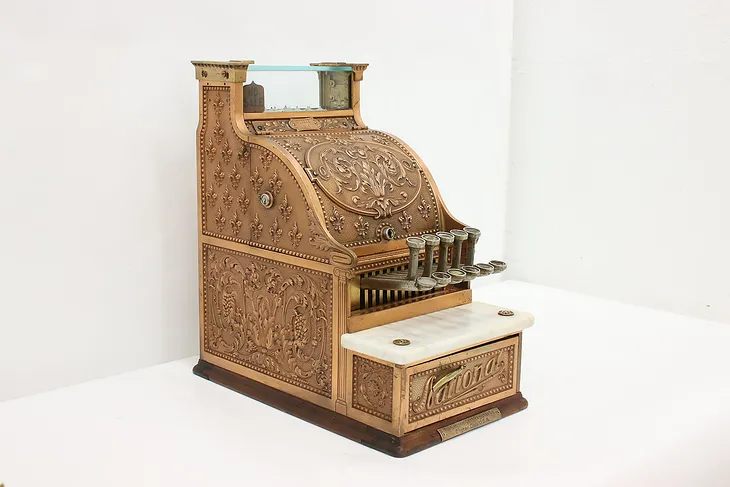 Bronze Antique General Candy Store Cash Register, National #50915