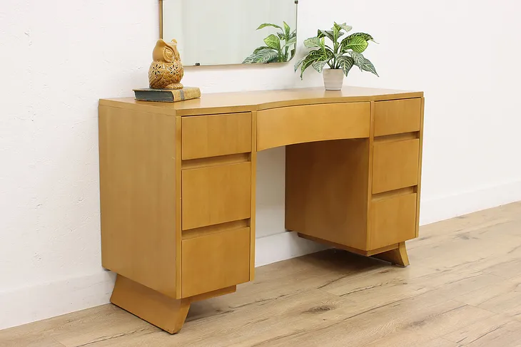 Midcentury Modern Vintage Mahogany Vanity or Desk, Rway #52405