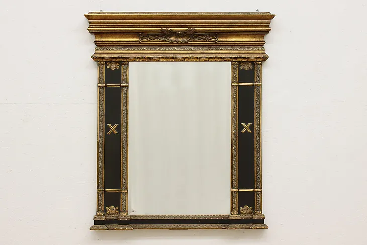 Classical Vintage Gold Painted Bedroom or Entry Wall Mirror #50466