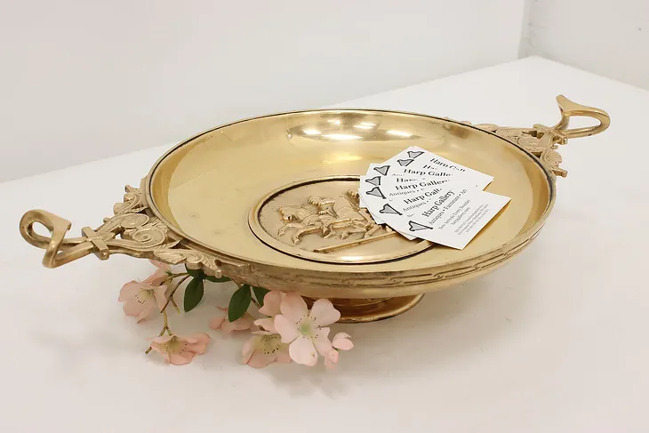 French Antique Bronze Tazza or Card Tray, Barbedienne #50317