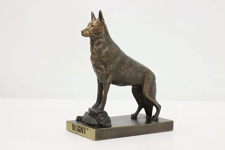 German Shepherd Vintage Dog AKC Sculpture, DOGNY #53286