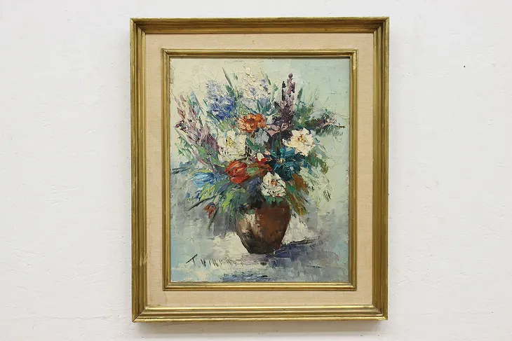 Still Life Flowers Vintage Painting, Viren 26" (1)