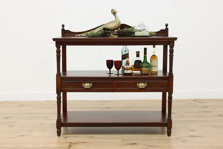 Georgian Antique Mahogany Server, Bar, TV or Hall Console #52989