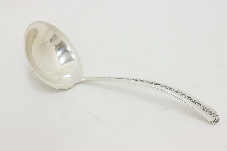 Towle Vintage Rambler Rose Sterling Silver Sauce Gravy Ladle (1)