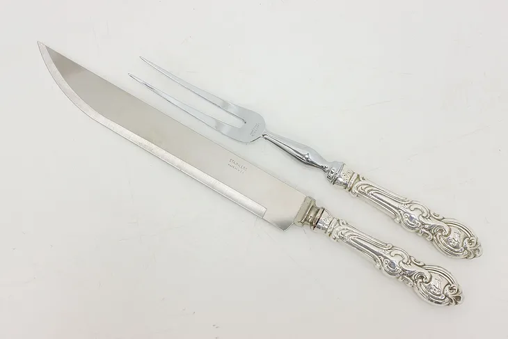 Traditional Sterling Silver 2 pc Meat Carving Set #53439