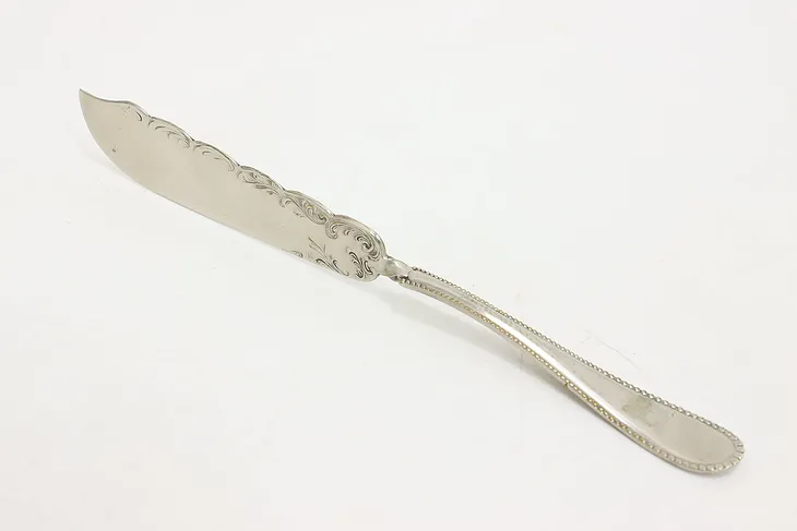 Victorian Antique Silverplate Butter or Cheese Knife #53434