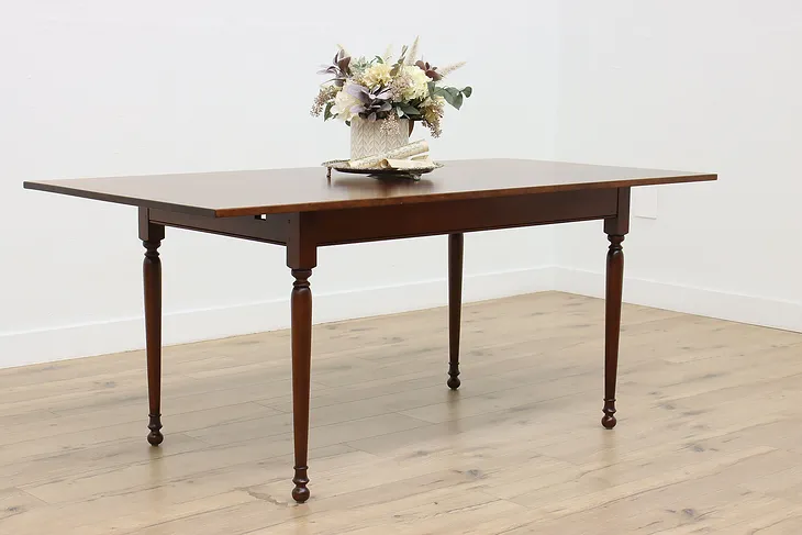 Farmhouse Vintage Cherry Dining Table, 2 Leaves, Antiquity (1)