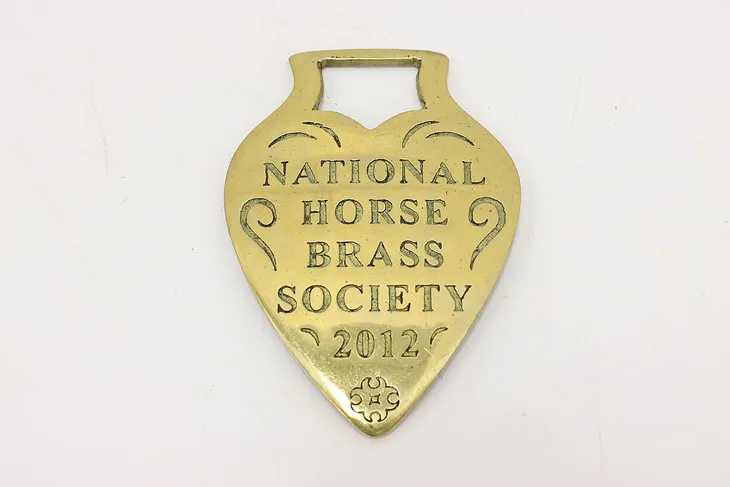 Horse Vintage Brass Harness Medallion, National 2012 (1)