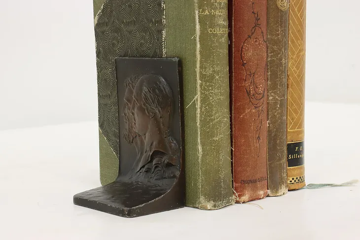 President Washington & Lincoln Antique Bronze Finish Bookend (1)