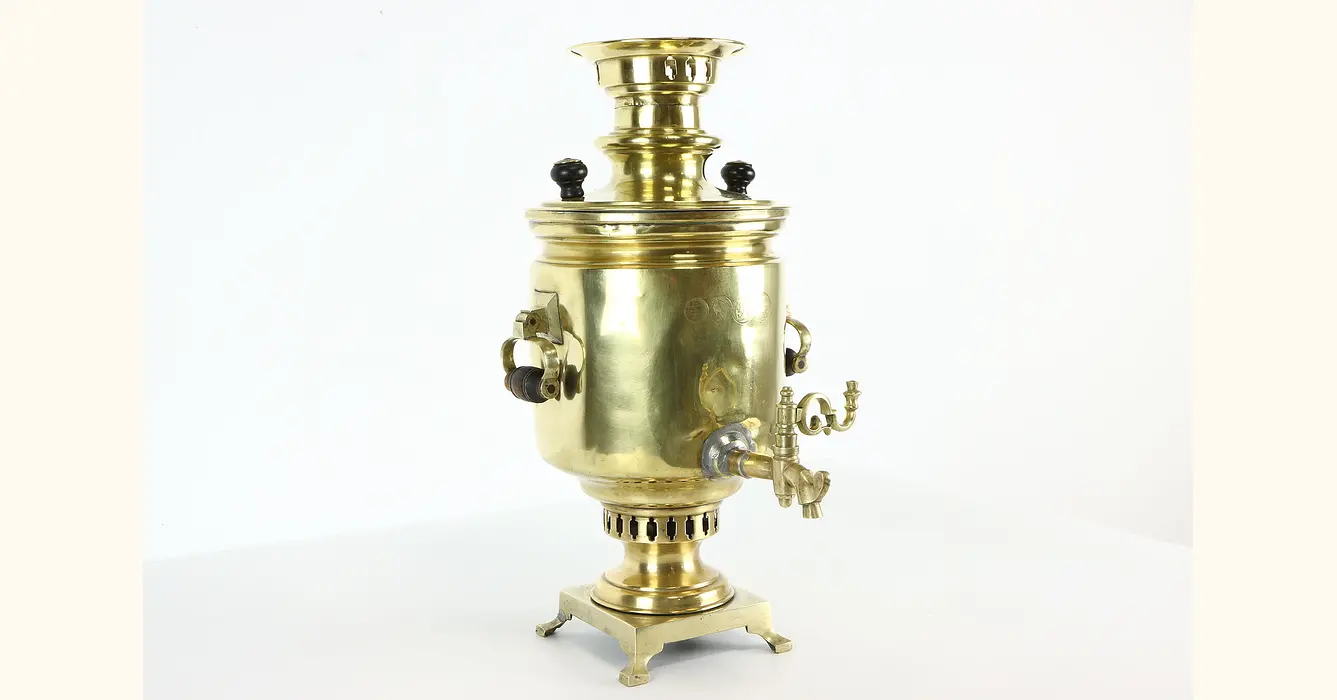 Circa 1885 Russian Brass Samovar