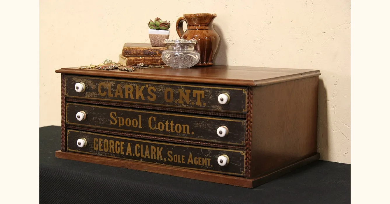 Coats and discount clark spool cabinet