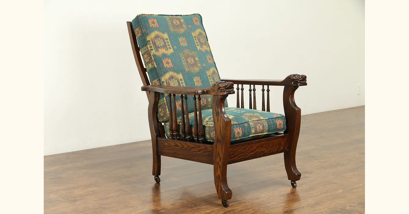 Antique morris chair online cushions