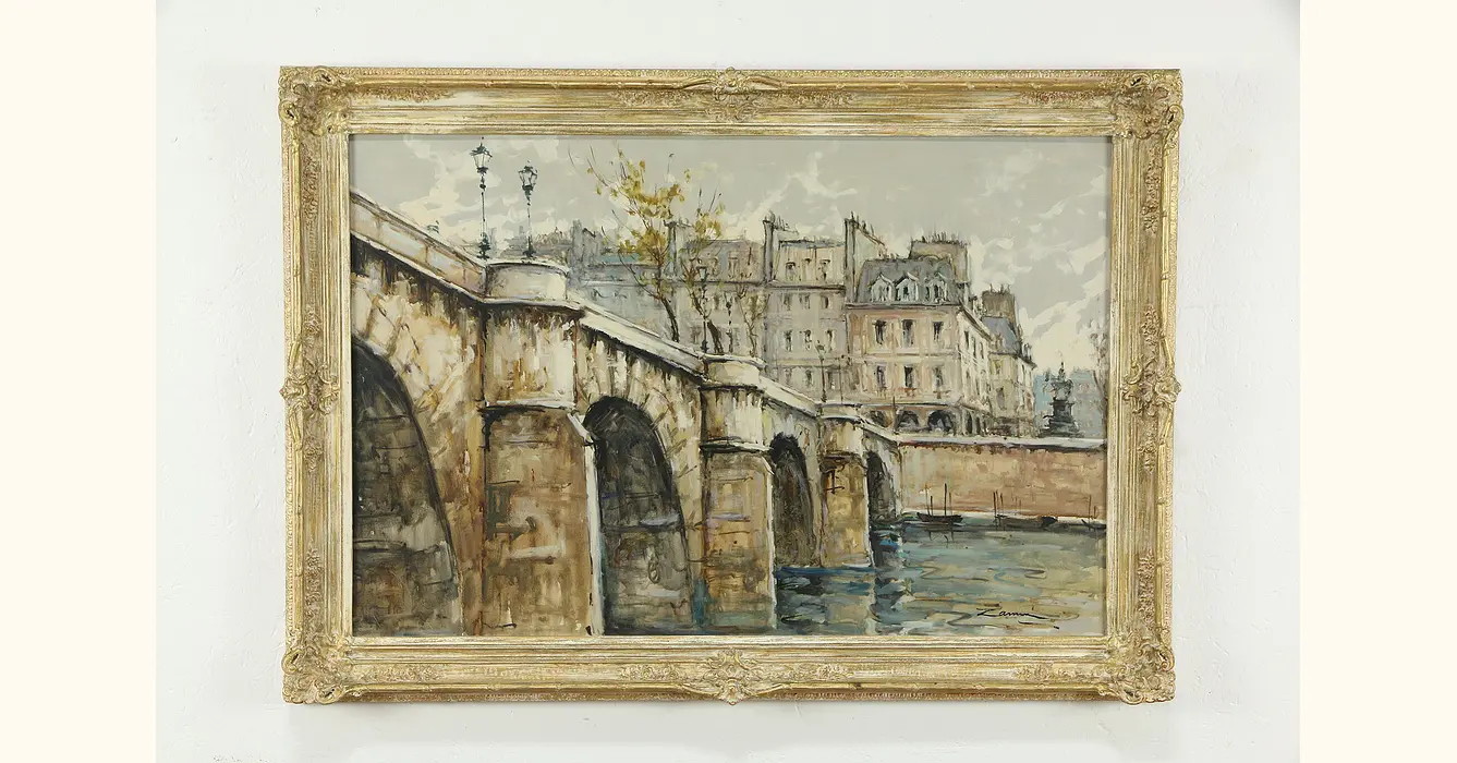 Le Pont Neuf Art  Oilartist - Haeffele Fine Art