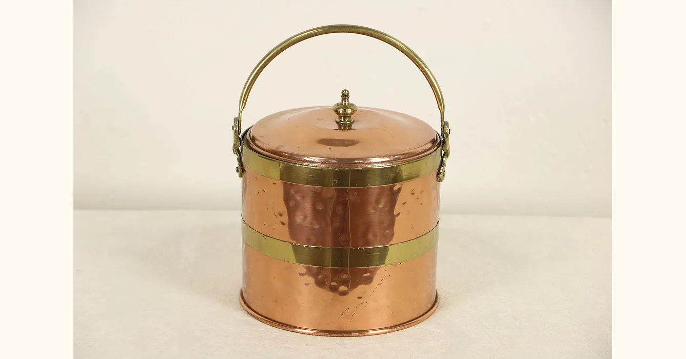 Antique Copper Coffee Pot. Colonial Virginia, Hampton VA Hand Made