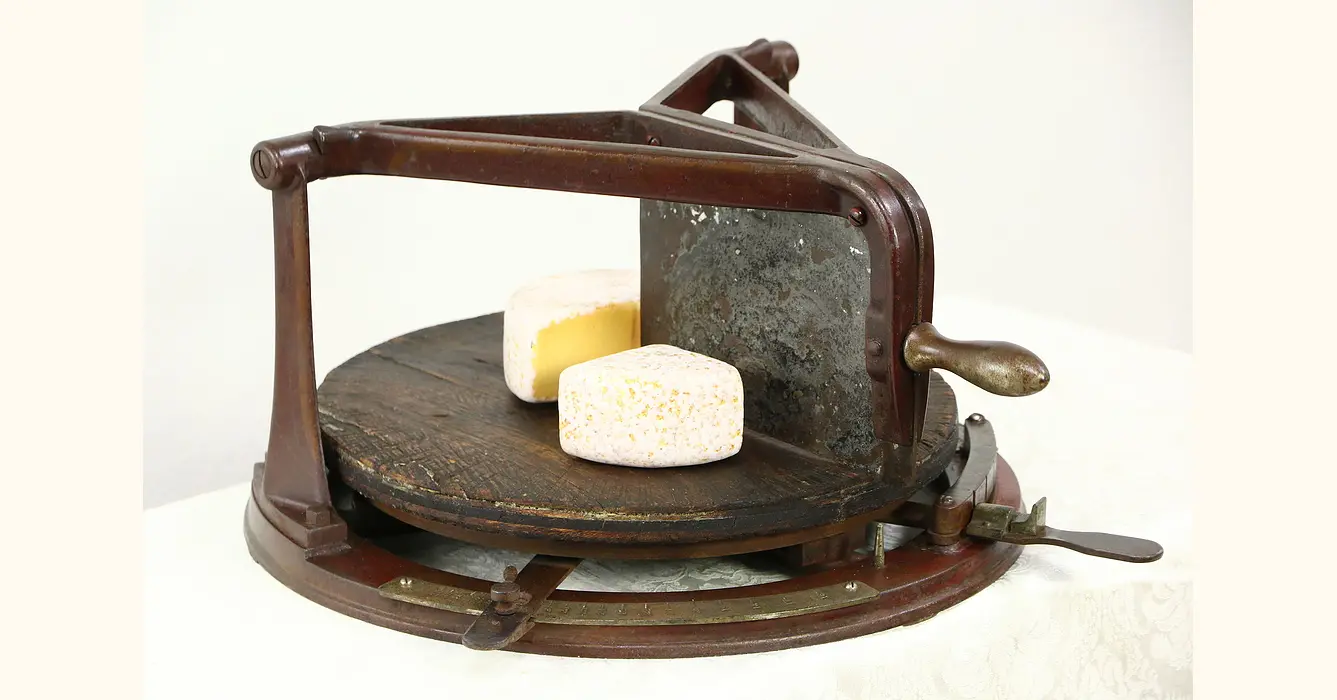Full Wheel Mechanical Cast Iron Cheese Cutter. Lab