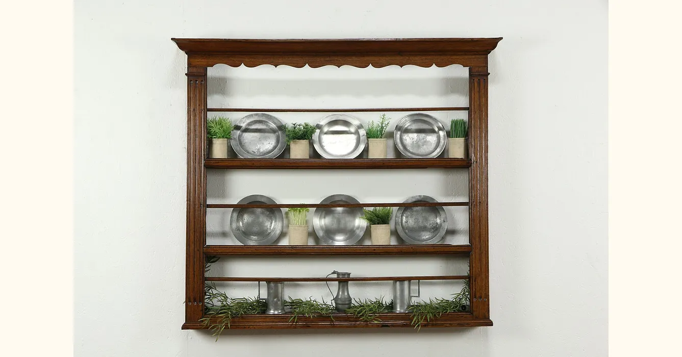 Vintage, Rustic & Farmhouse Plate Racks & Holders