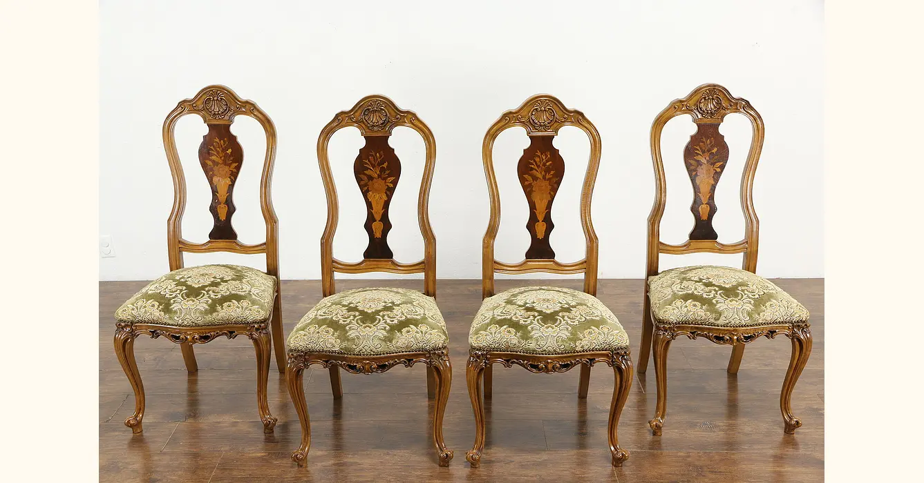 Set of Four Antique Italian Dining Chairs – M.Naeve