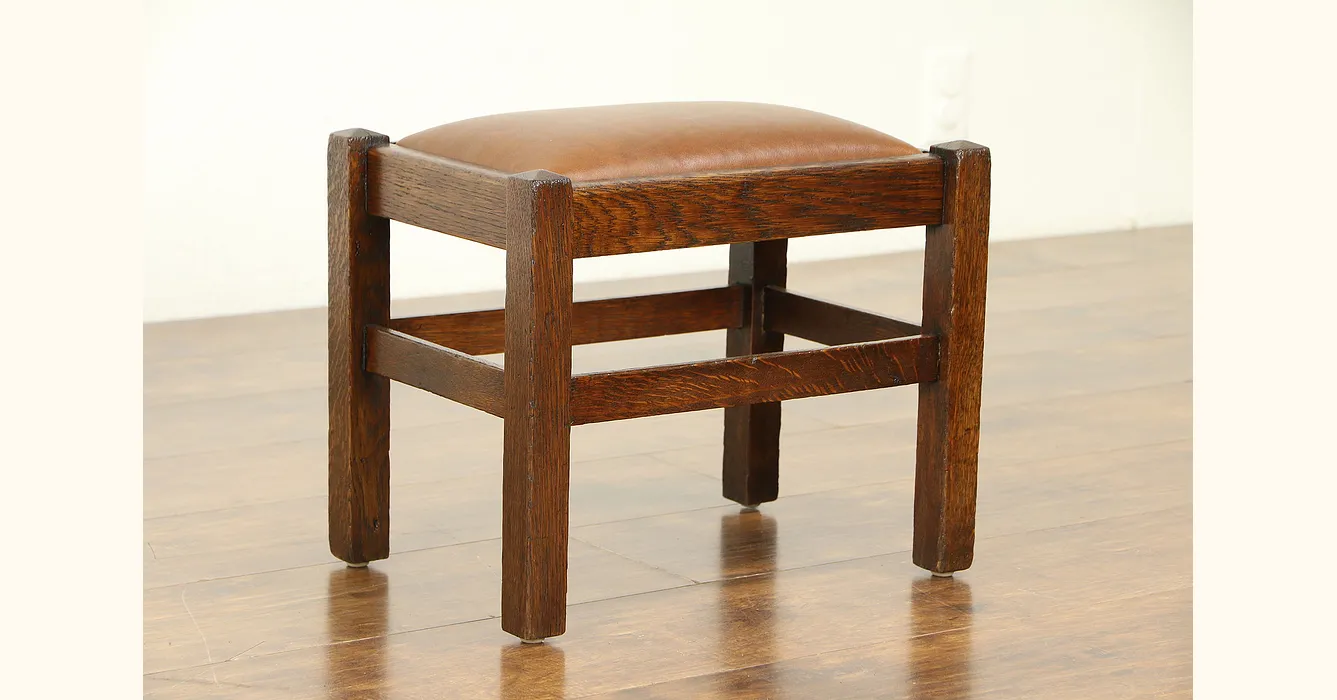 Craftsman / Mission Mortise and Tenon Foot Stool — Crafters and Weavers