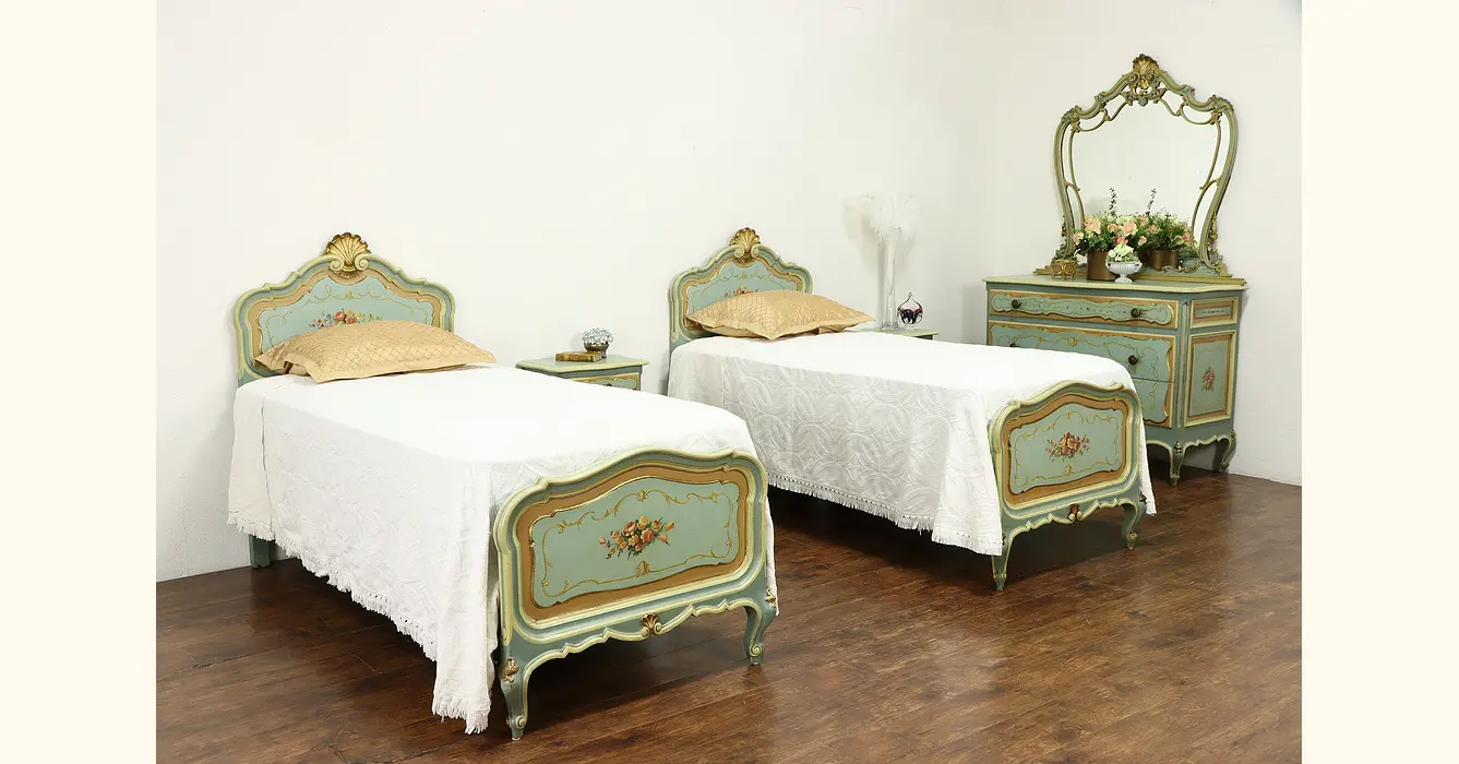 painted antique bedroom furniture