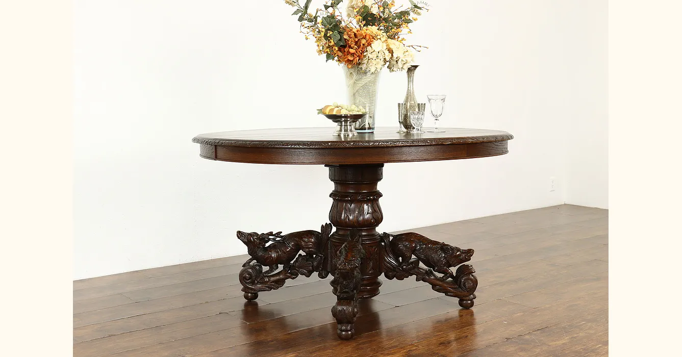 BLACK FOREST modern oak dining table