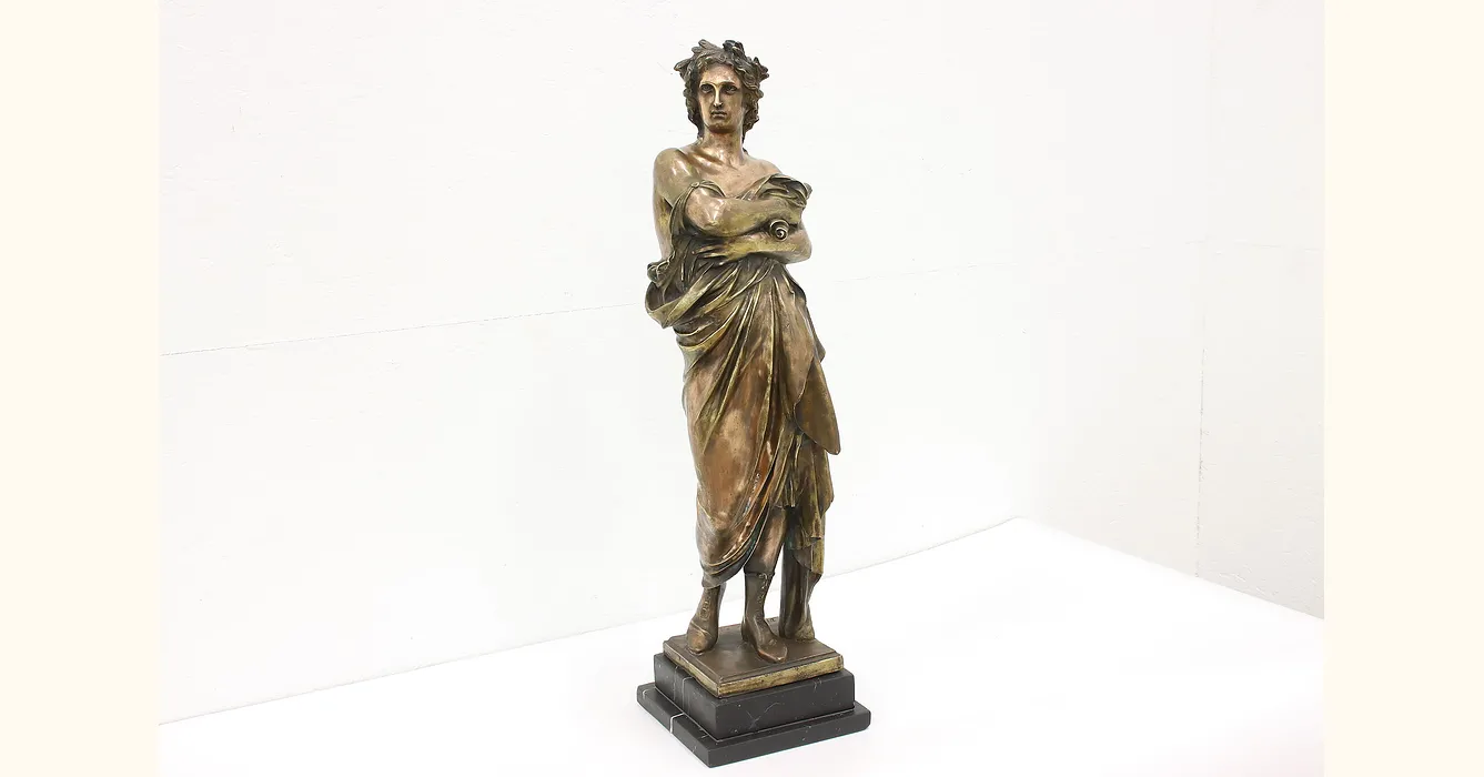 Virgil Bronze Statue