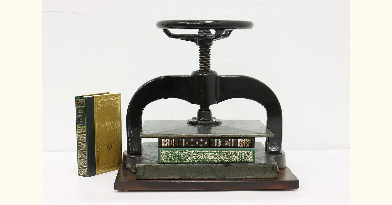 Vintage Cast Iron Book Press - SOLD - Vintage Industrial by Get Back, Inc