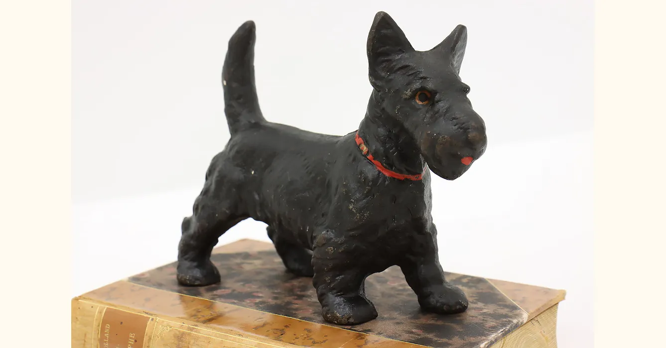 Outlets Antique 1920etBohemian7Czech Heinrich Hoffmann7Intaglio ScottietTerrier F5539573GClau OpentSalteCellar | Scottish Terrier Decor Collecsinn