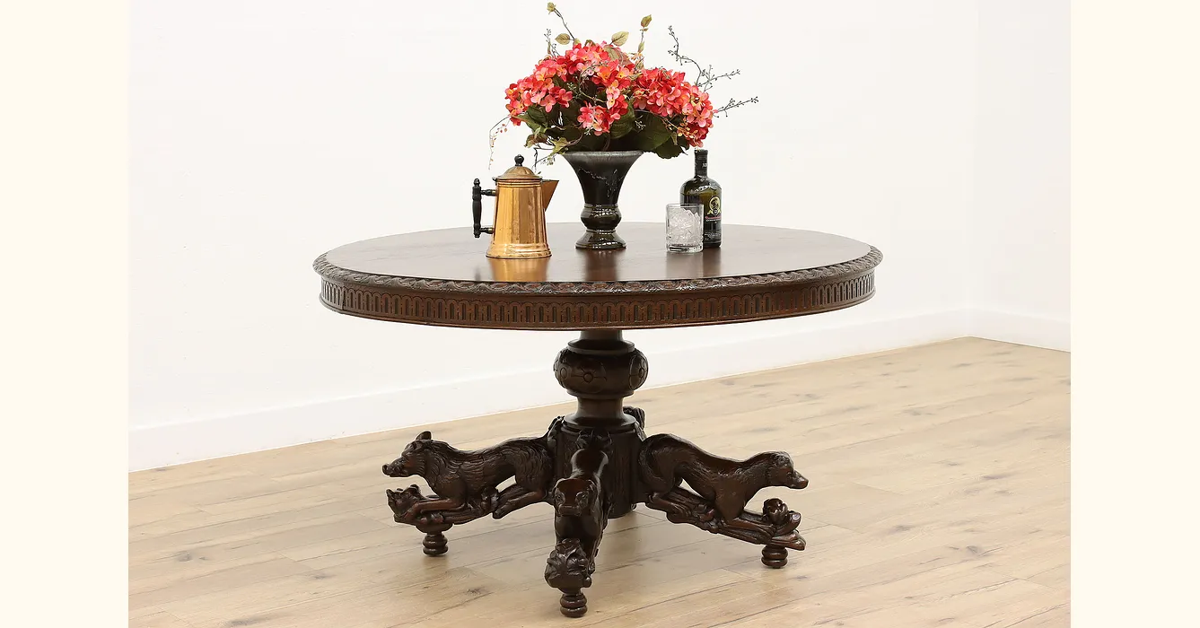 BLACK FOREST modern oak dining table