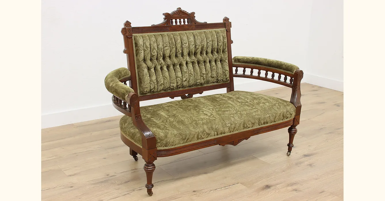 Antique loveseat online value