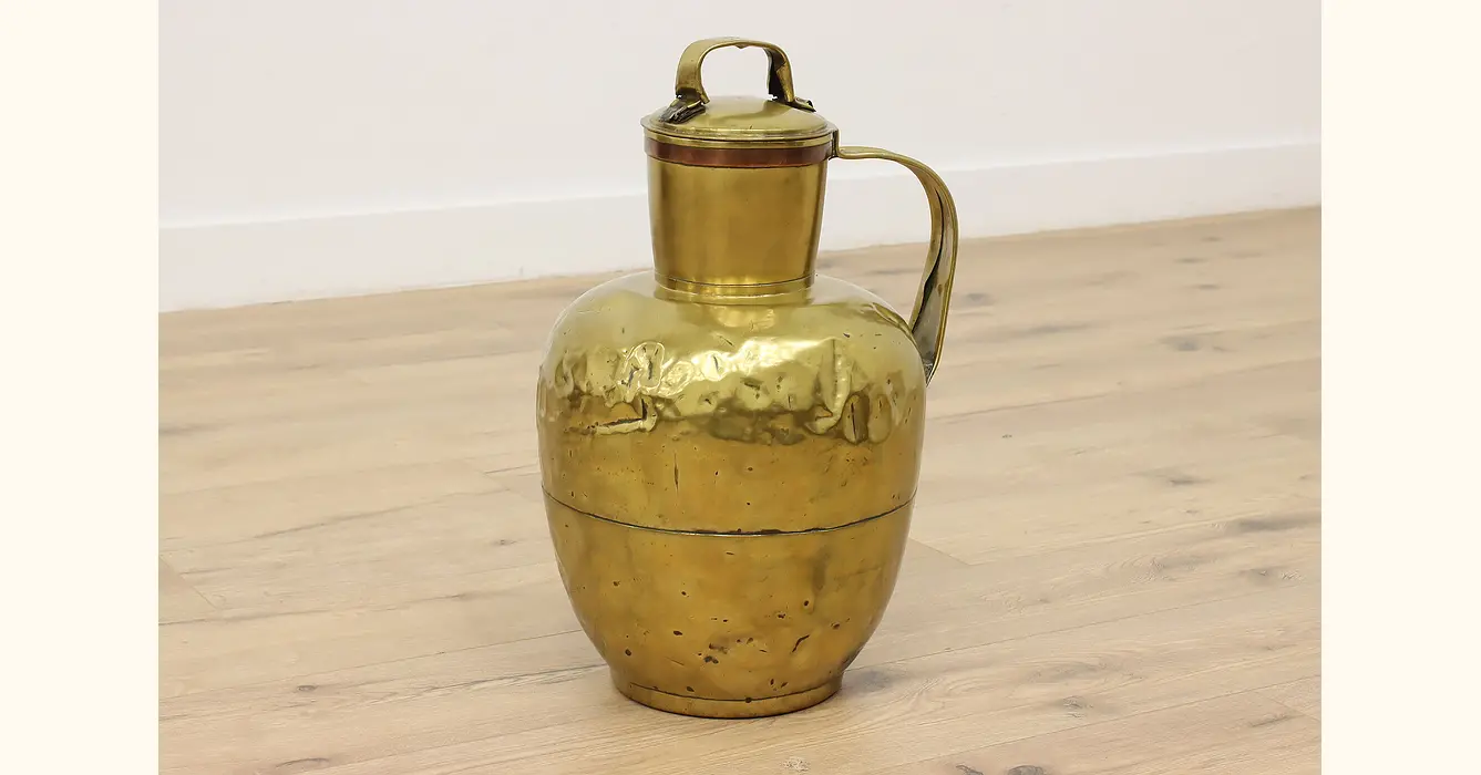 Vintage Brass Pitcher with Handle Brass Water Container – Anything