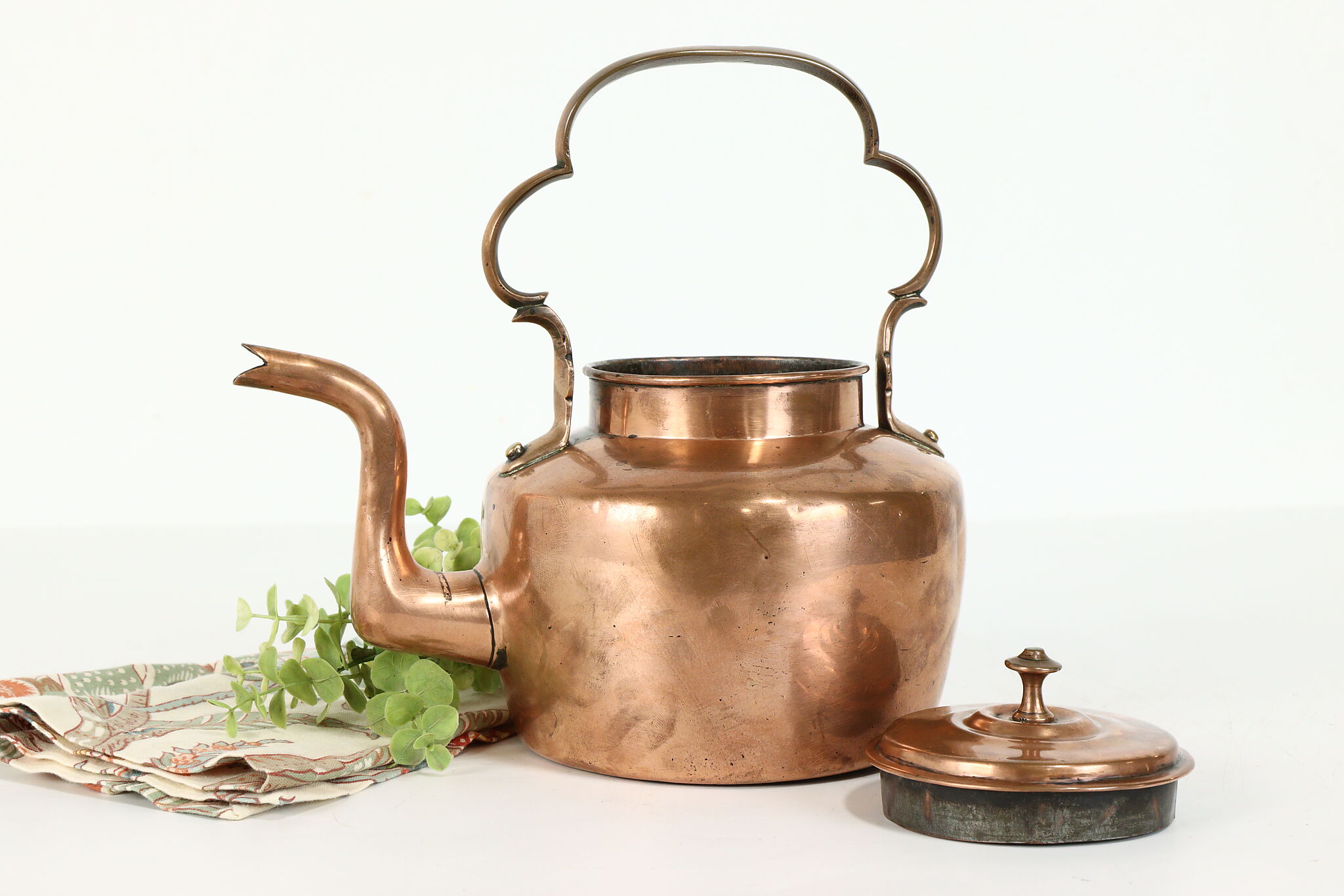 Vintage Coppercraft Guild Copper Tea Kettle Made in USA & Vintage Copper  and Brass Tea Kettles Made in Holland Farmhouse-kitchen Decor 