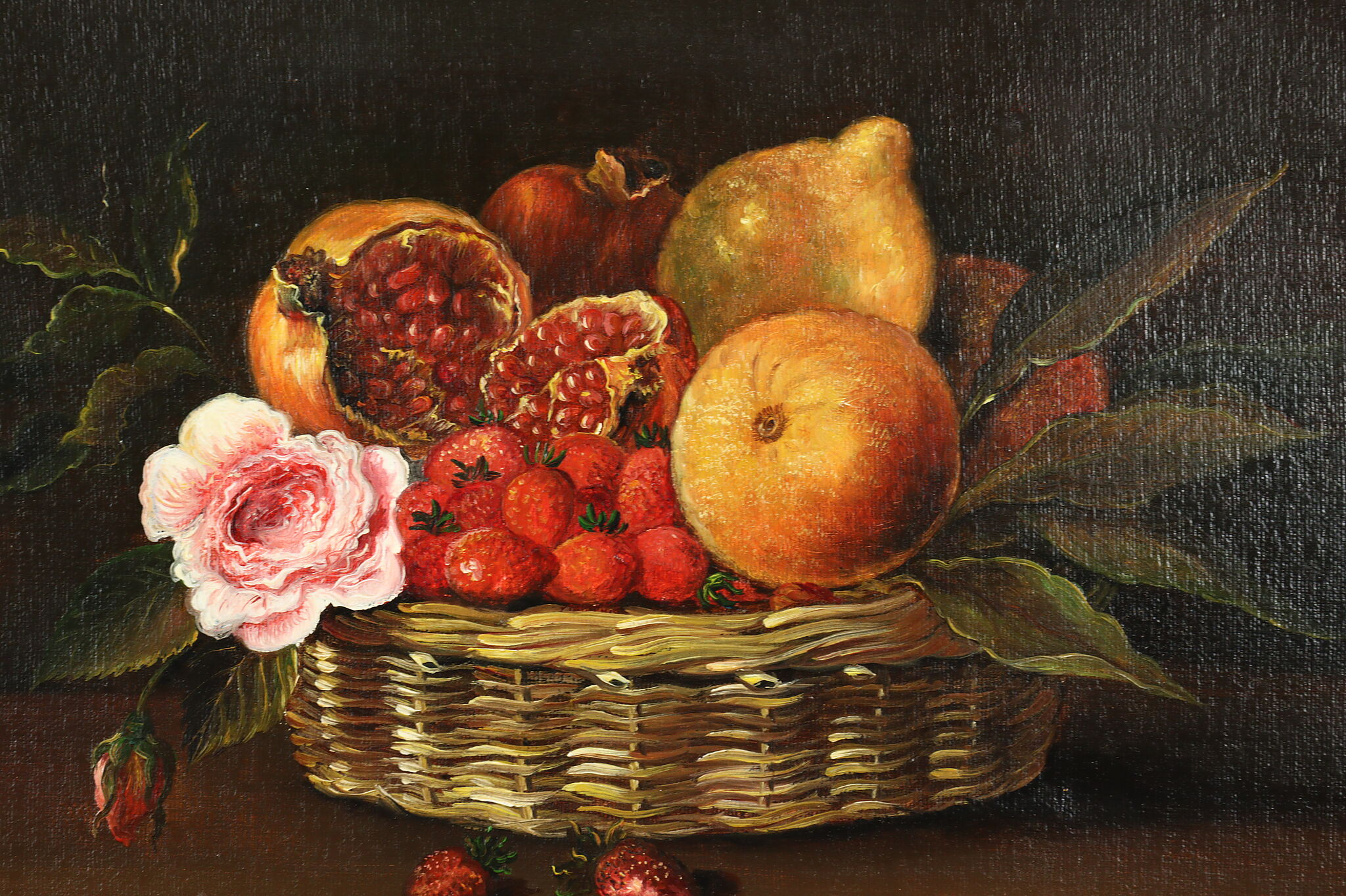 fruit basket painting
