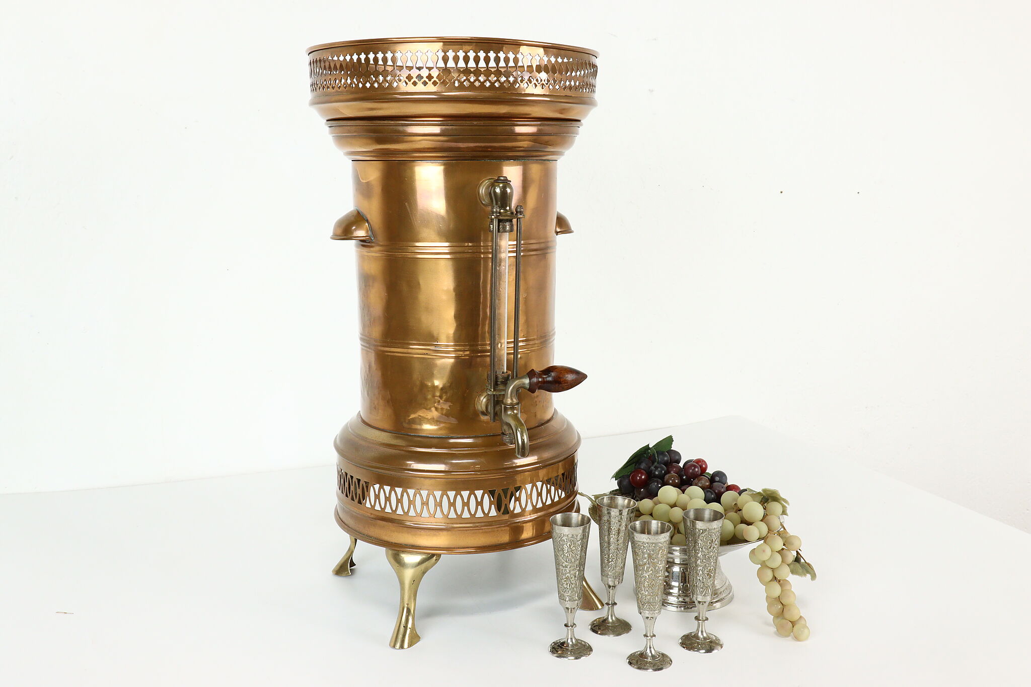 Antique Brass & Copper Samovar/Tea Urn