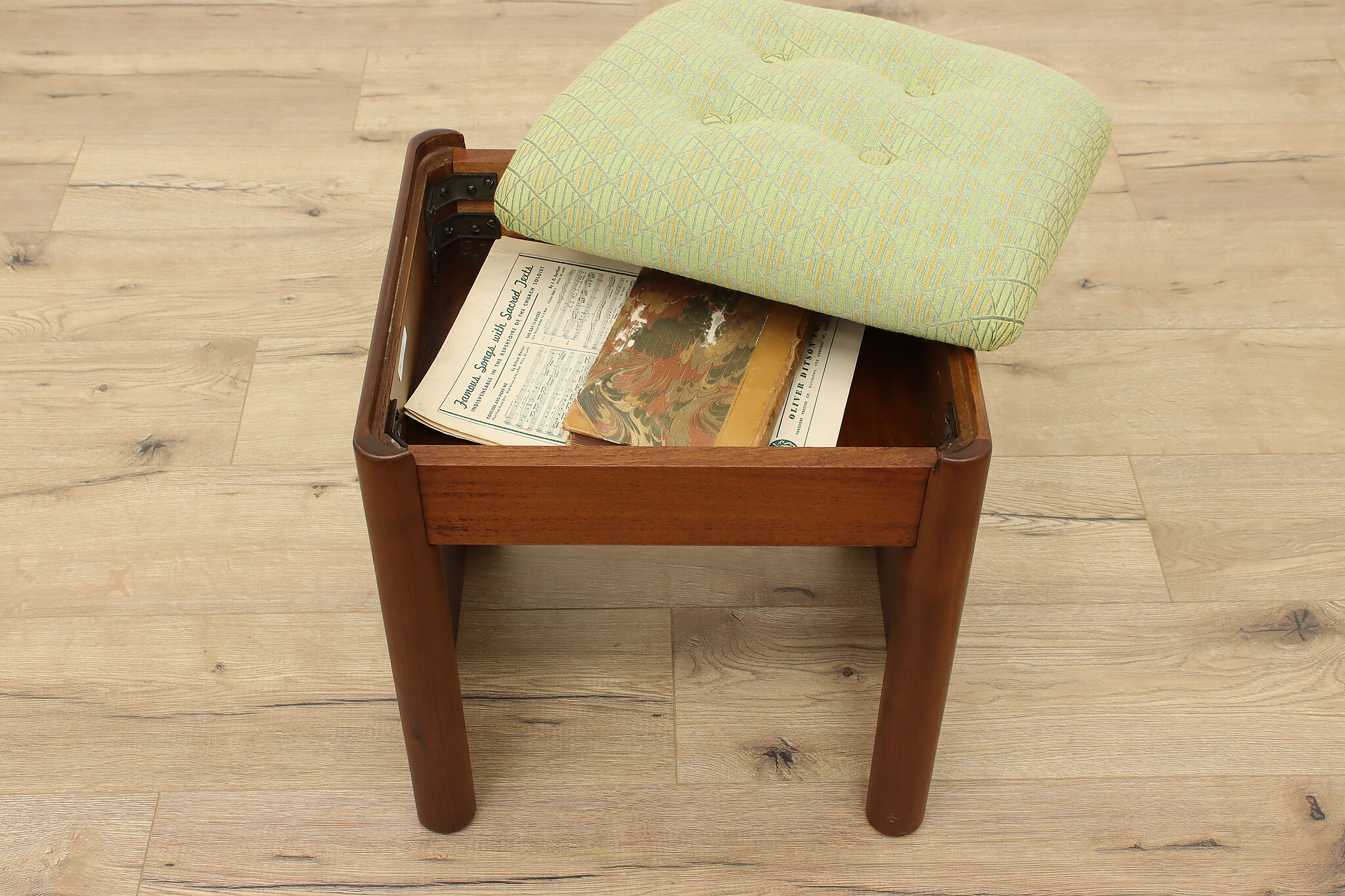 Refurbished Foot Stool - Up-Cycled Vintage Small Foot Rest - Reupholst –  Bixley Shop