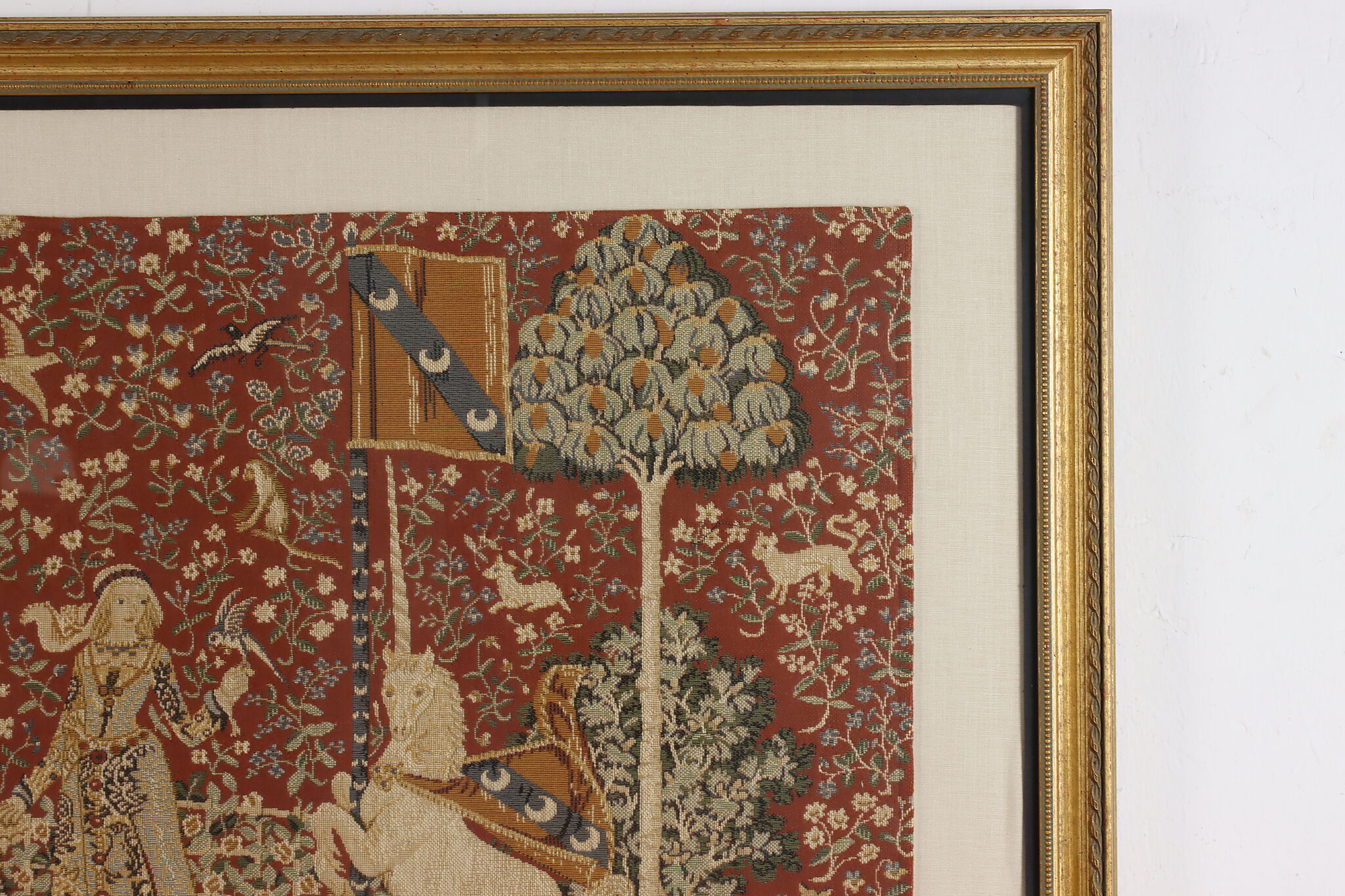Medieval Room Wall Decor the Lady and the Unicorn Tapestry 