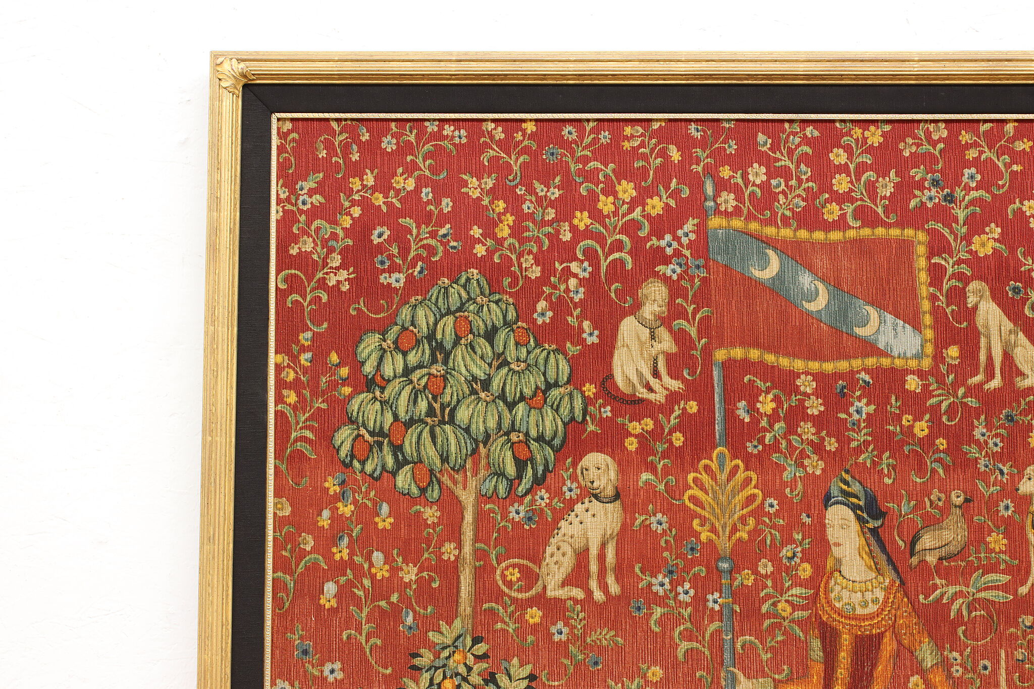 Unicorn and Vine Petit Point Tapestry Kit, Historical, Needlepoint, Panel