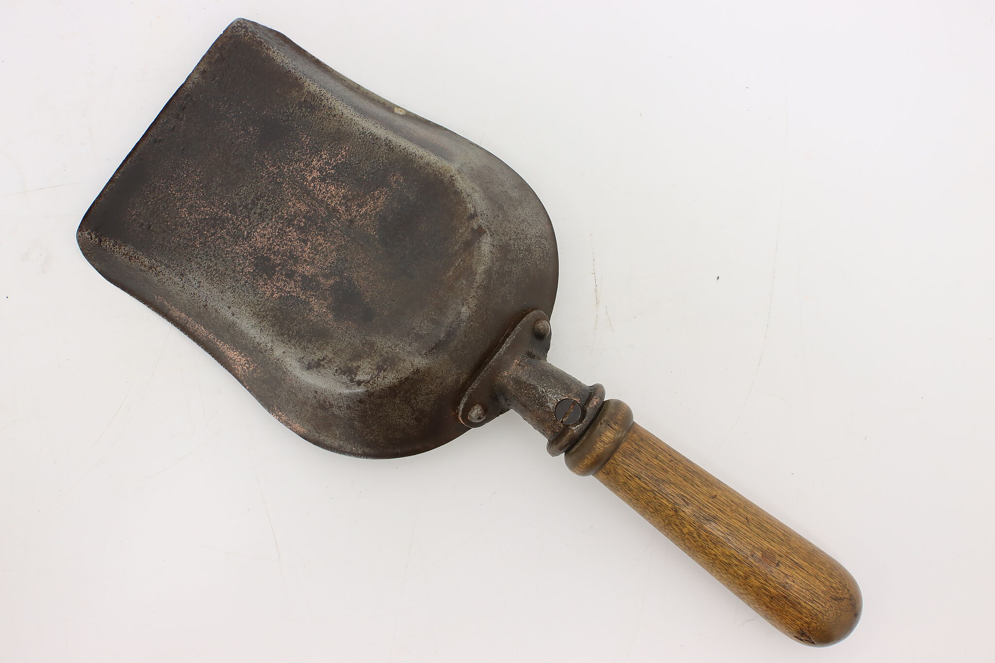 Antique English Copper Coal Scuttle with Original Shovel
