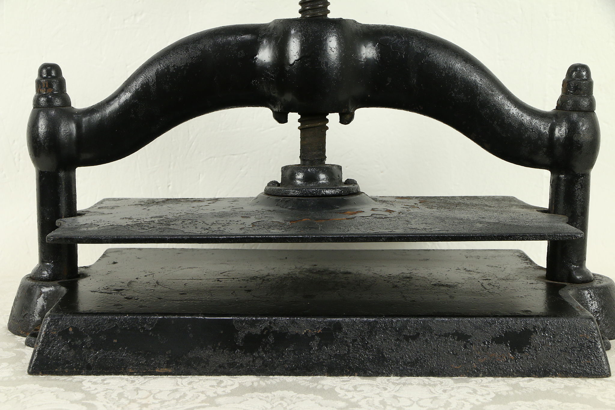 Antique BH Co. 19th Century Cast Iron Copy/Book Binding Press  Victorian/Industrial/Steampump