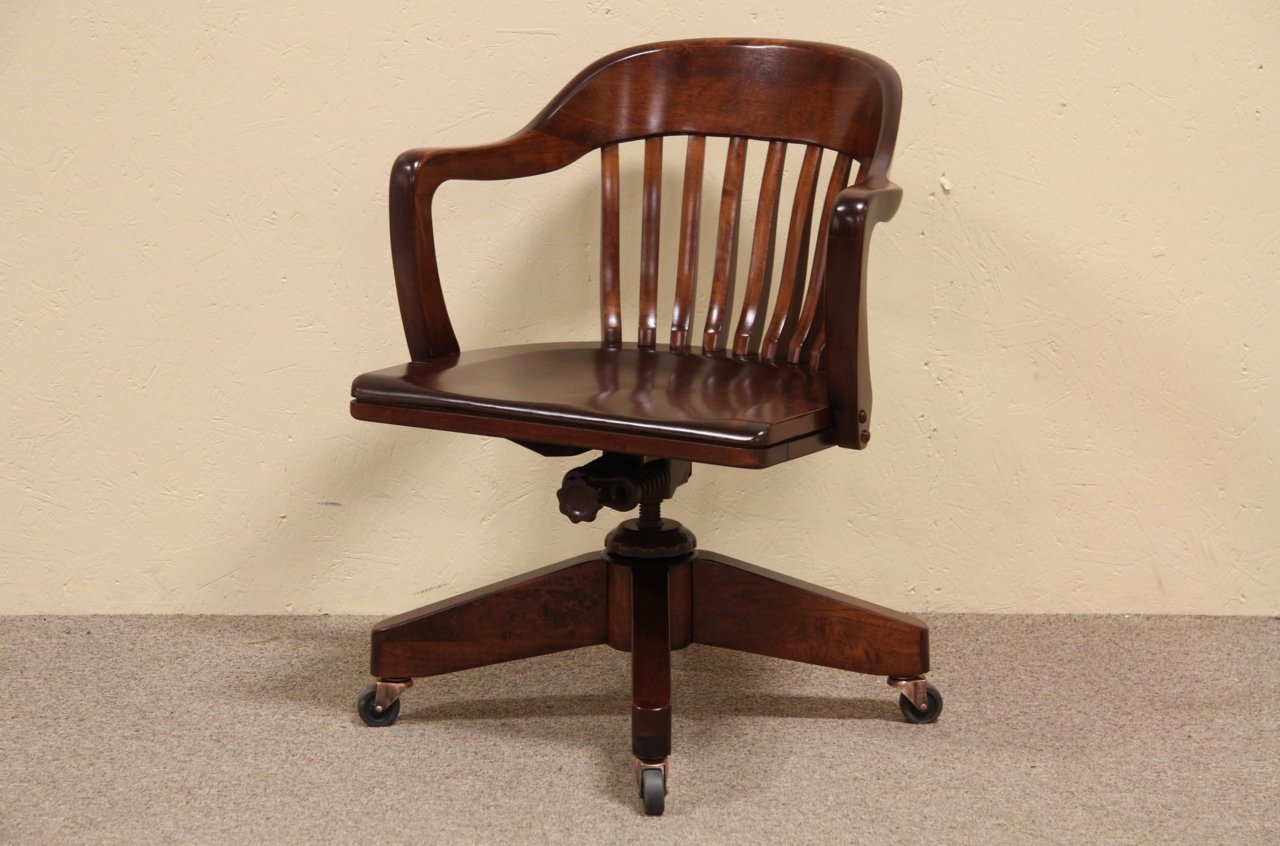 Swivel Antique 1930 Desk Chair