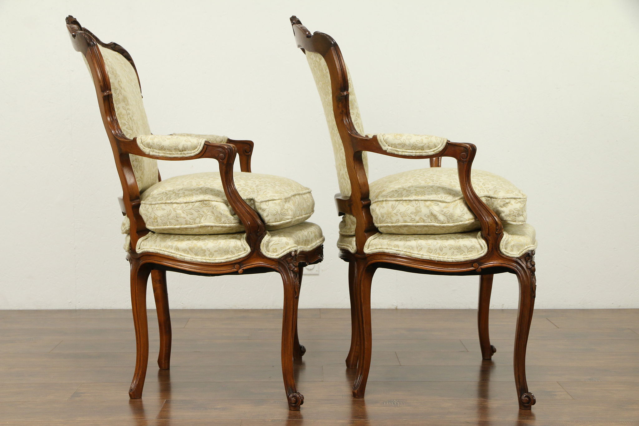 French Louis XV Rococo Style Carved Back Parlor Chair - furniture - by  owner - sale - craigslist